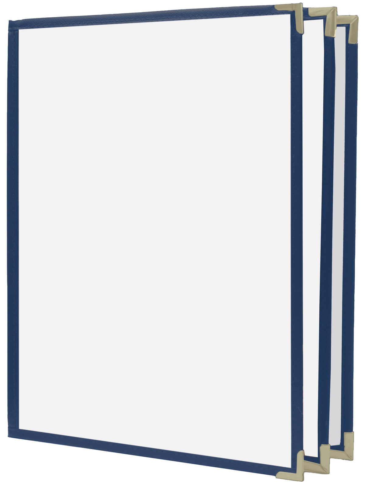 6 View Book Style Cafe Menu Cover, 8½x11, Blue U10207