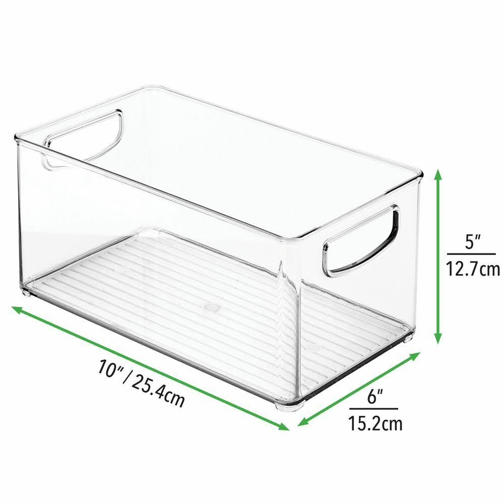 6 Pack Plastic Kitchen Food Storage Bin with Handles W761234