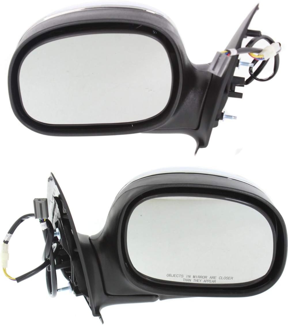 Chrome Manual Folding Power Mirror for Ford F-Series 97-04 C1446