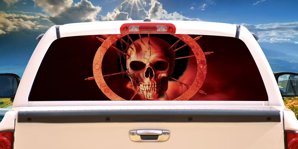 Blood Ring Rear Window Vinyl Decal for Full Size Trucks I657