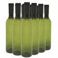 Green 750ml Plastic Wine Bottles with Screw Caps - Pack of 12 E7063