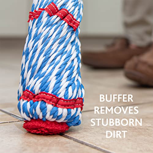 Microfiber Twist Mop with 2 Extra Refills, 18-Inch Mop Head X1160