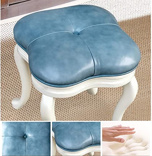 Upholstered Solid Wood Vanity Stool P58488