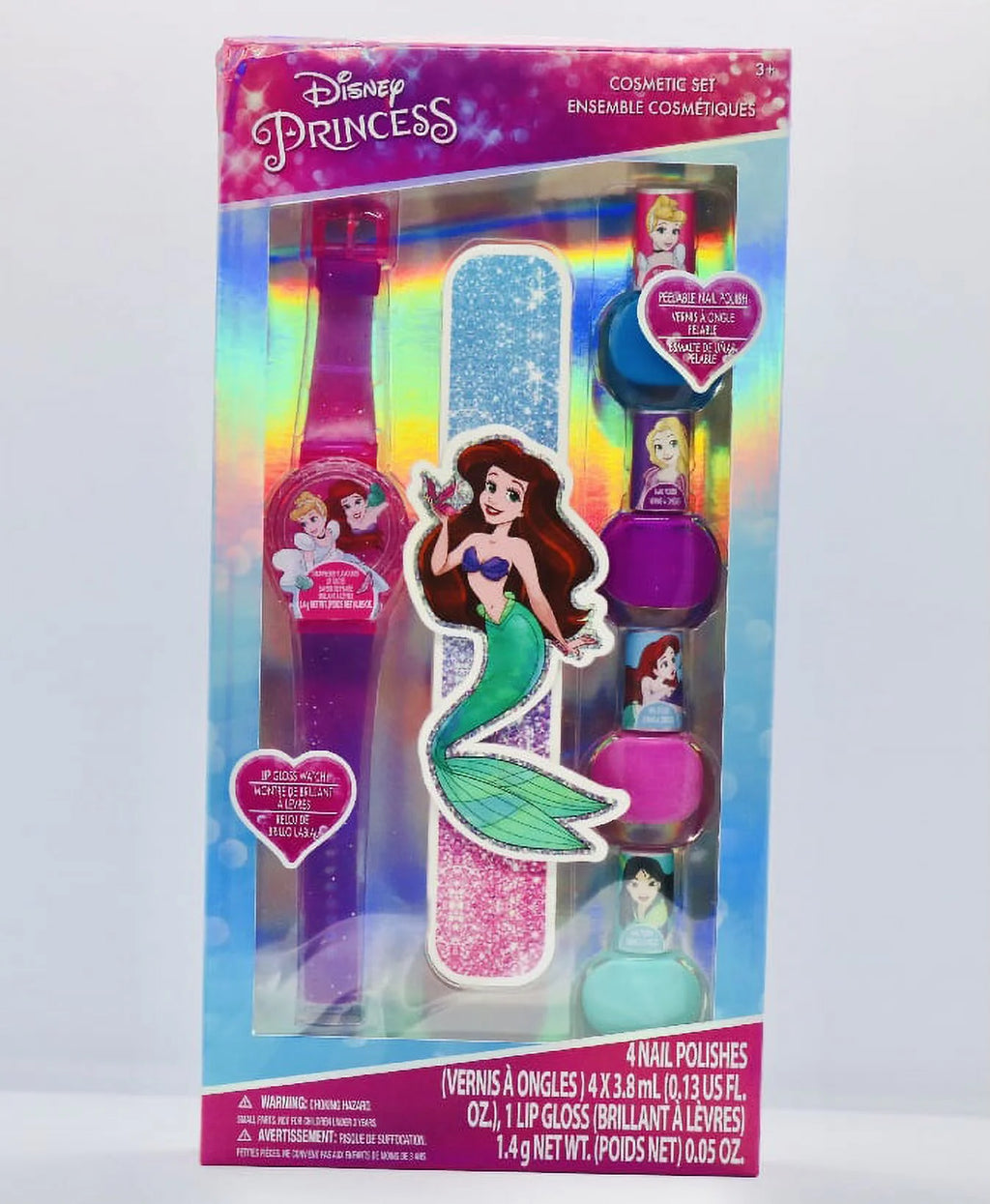 Lip Gloss Watch & Nail Set on card H3325
