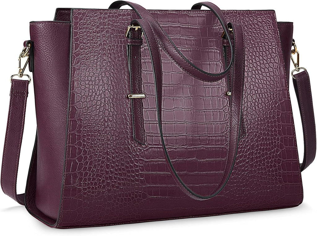 Brown Leather 15.6 Inch Laptop Tote Bag M983592