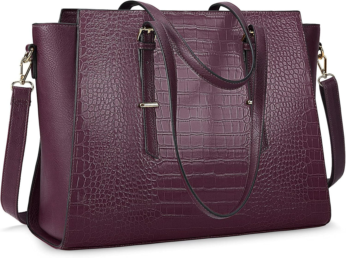 Brown Leather 15.6 Inch Laptop Tote Bag M983592