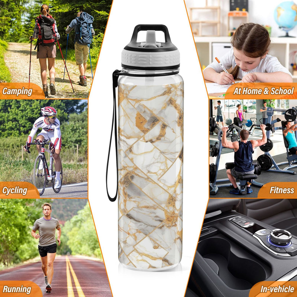 32oz Tritan Clear Water Bottle with Straw S59308