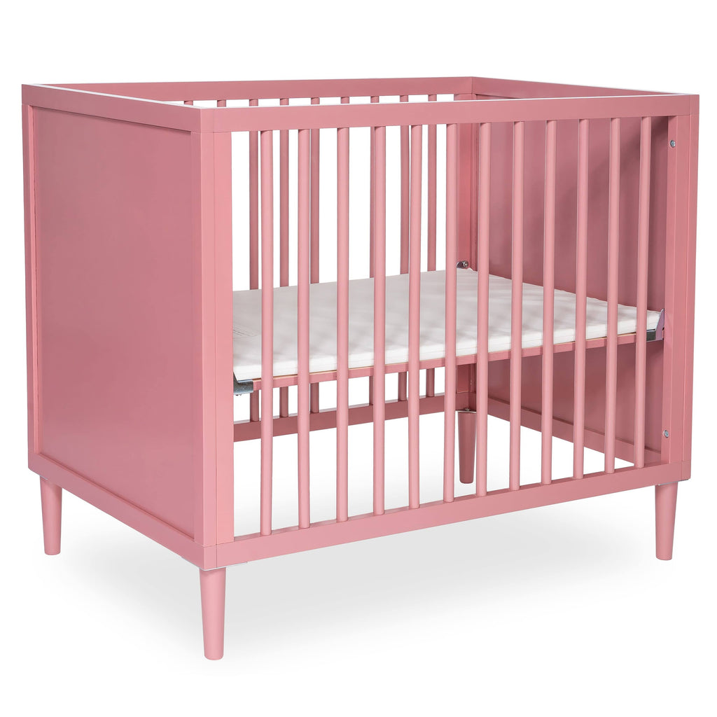 Rose 4 in 1 Mini Crib with Rounded Spindles M434