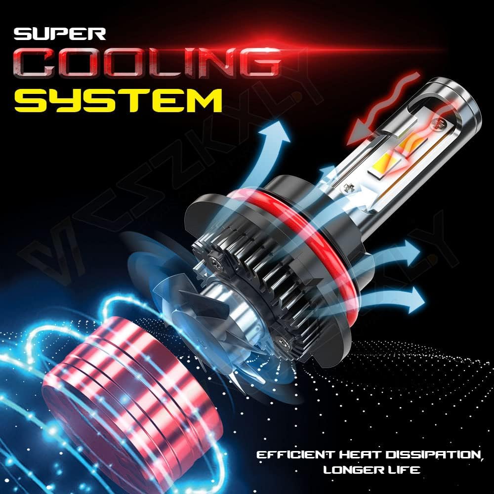 9007 HB5 LED Headlight Bulb Conversion Kit, Dual Beam, 6500K Cool White, 2-Pack G46563