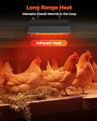 250W Waterproof Infrared Heat Lamp with Adjustable Temp & Height S799188