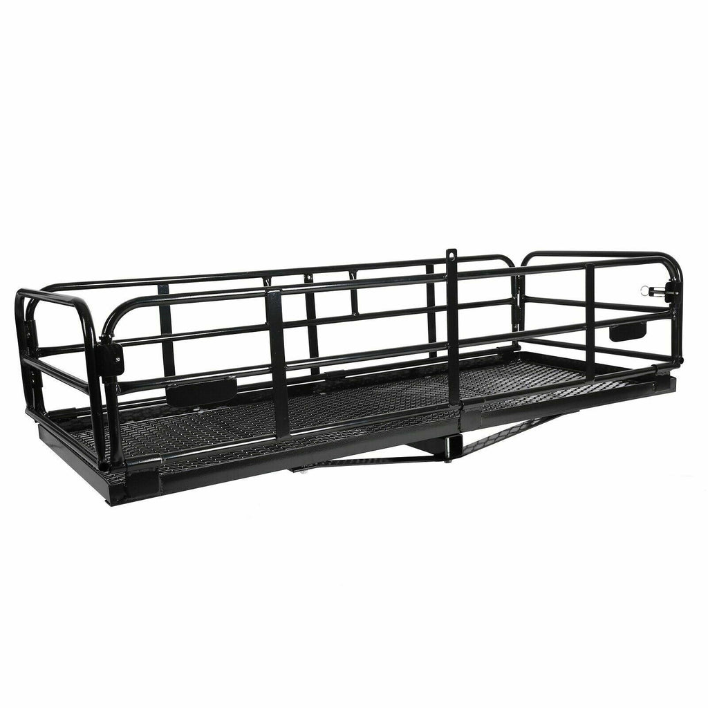 Multifunctional Folding Hitch-Mount Cargo Carrier Basket Luggage Rack M790