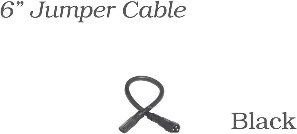 Black 12 inch Connector Linking Cable for LED Under Cabinet Lighting Fixtures X469116