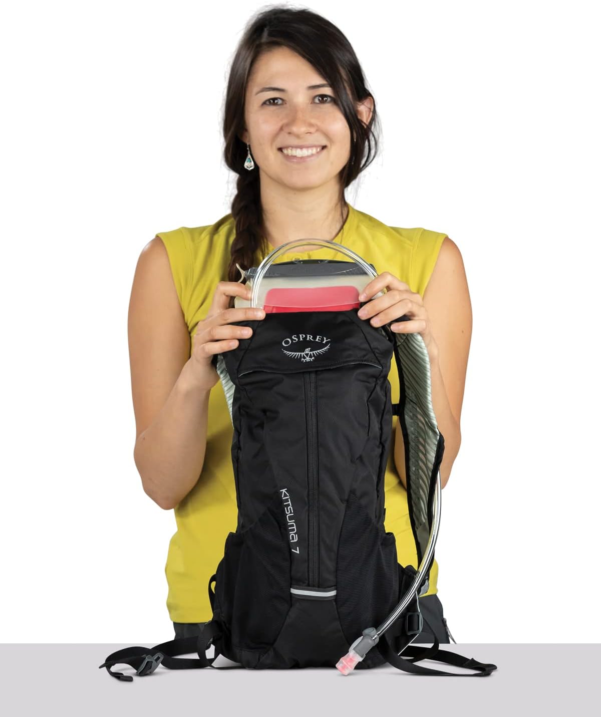 7L Women's Biking Backpack with Hydraulics Reservoir, Claret Red A865