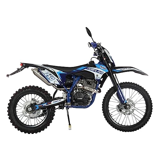 250cc Dirt Bike with 5-Speed Manual Transmission, Electric/Kick Start, 21"/18" Wheels Y167929