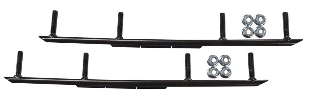 Orange XT Snowmobile Skis with 10" Round Bars Complete Kit Z807
