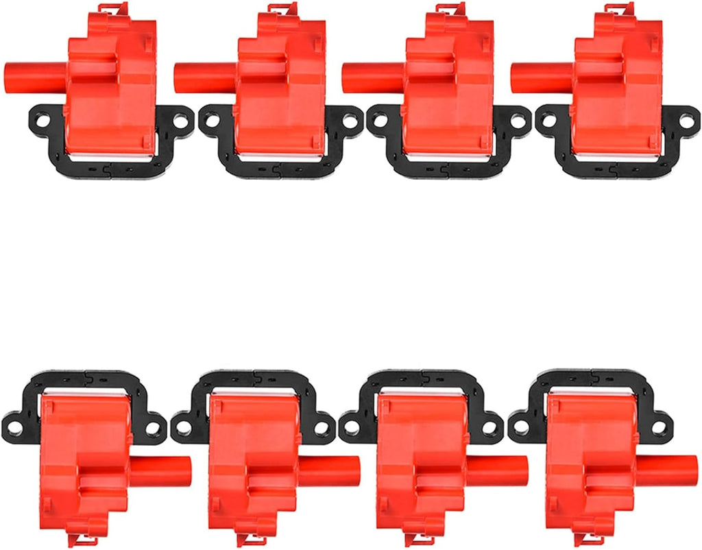 8pcs Racing Ignition Coil Pack Compatible With Cadillac Pontiac Chevrolet GMC CTS V Firebird Suburban Corvette Camaro GTO C3500 G3500 Express P30 2000 2001 2003 1997-2005 5.7L 8.1L 7.4L V8 UF192 W965153