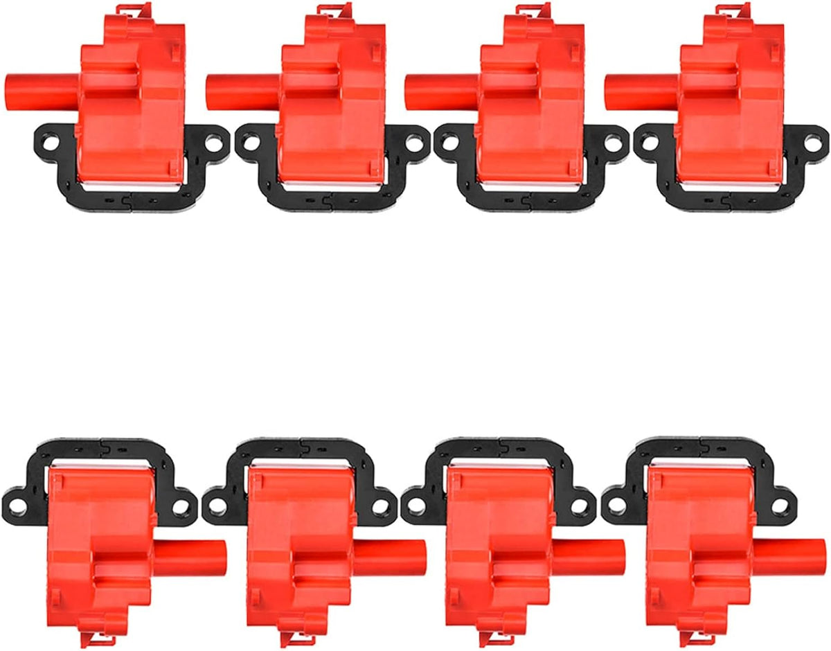 8pcs Racing Ignition Coil Pack Compatible With Cadillac Pontiac Chevrolet GMC CTS V Firebird Suburban Corvette Camaro GTO C3500 G3500 Express P30 2000 2001 2003 1997-2005 5.7L 8.1L 7.4L V8 UF192 W965153