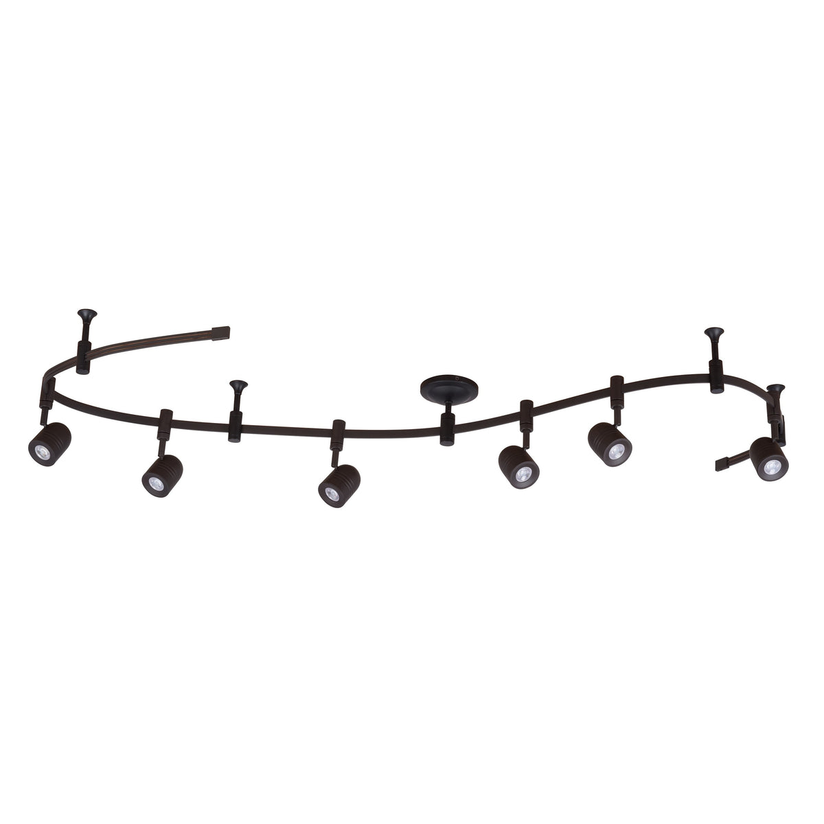 6-Light LED Flex Track, 96" Oil Bronzed L320033