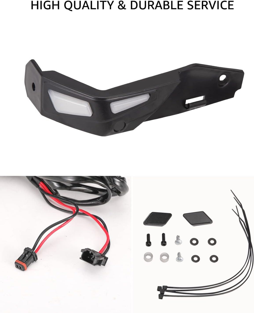 Black Aluminum Hand Guards LED Lighting Kit (2PCS) B647
