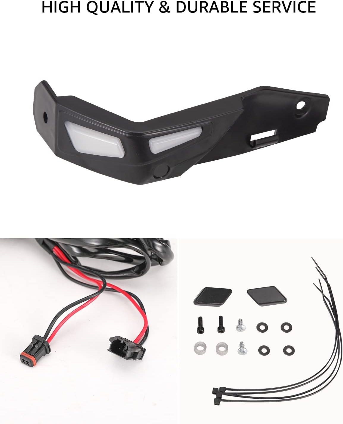 Black Aluminum Hand Guards LED Lighting Kit (2PCS) B647
