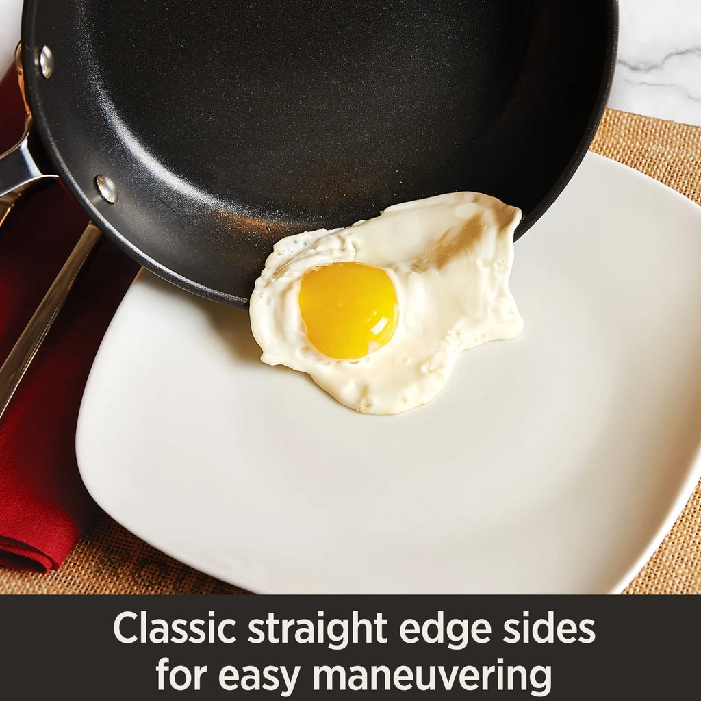 12-Inch Hard Anodized Nonstick Fry Pan with lid E521