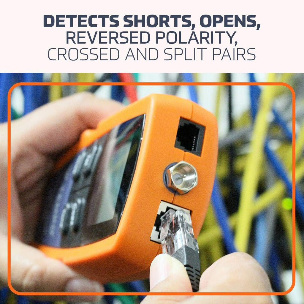 Professional Wiring Tester for Twisted Pair and Coaxial Cables U688693