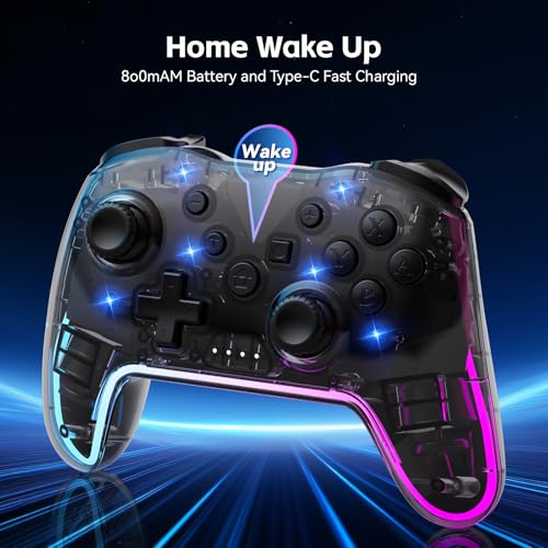 Ergonomic Wireless Gamepad with RGB Lighting V6739