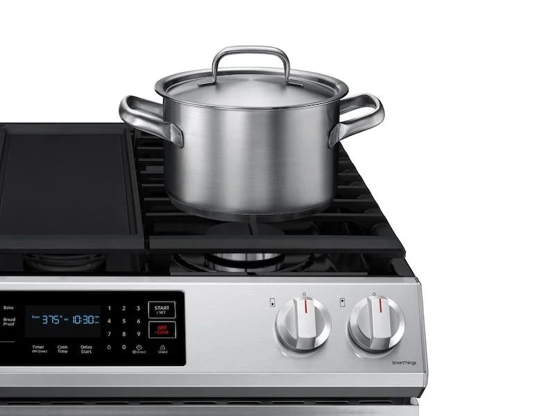 6.0 cu. ft. Smart Slide-in Gas Range with Convection in Stainless Steel V601