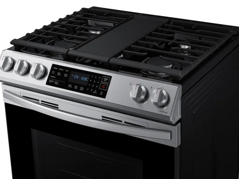 6.0 cu. ft. Smart Slide-in Gas Range with Convection in Stainless Steel V601