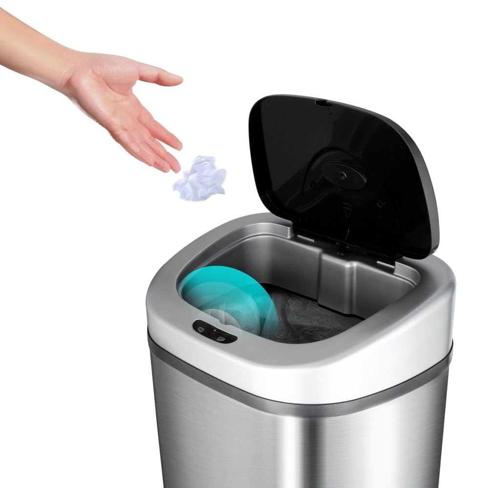 21.1 Gallon Stainless Steel Motion Sensor Trash Can U98414