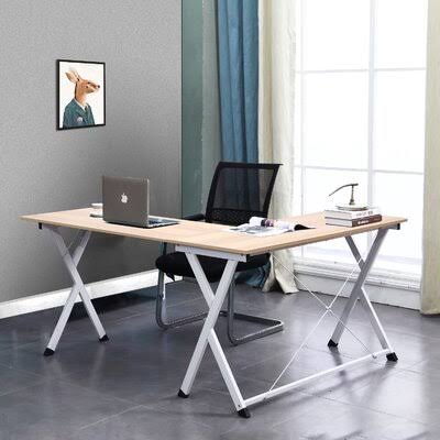 White Maple L-Shaped Computer Desk I48358