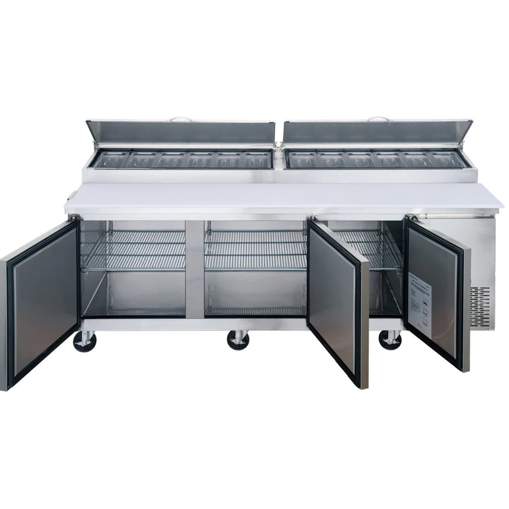 90 Refrigerated 3 Door Pizza Prep Table M44772