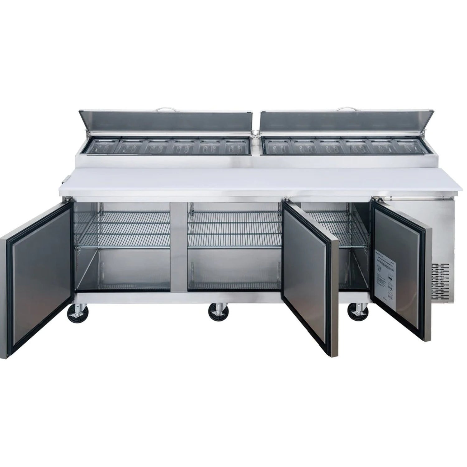 90 Refrigerated 3 Door Pizza Prep Table M44772