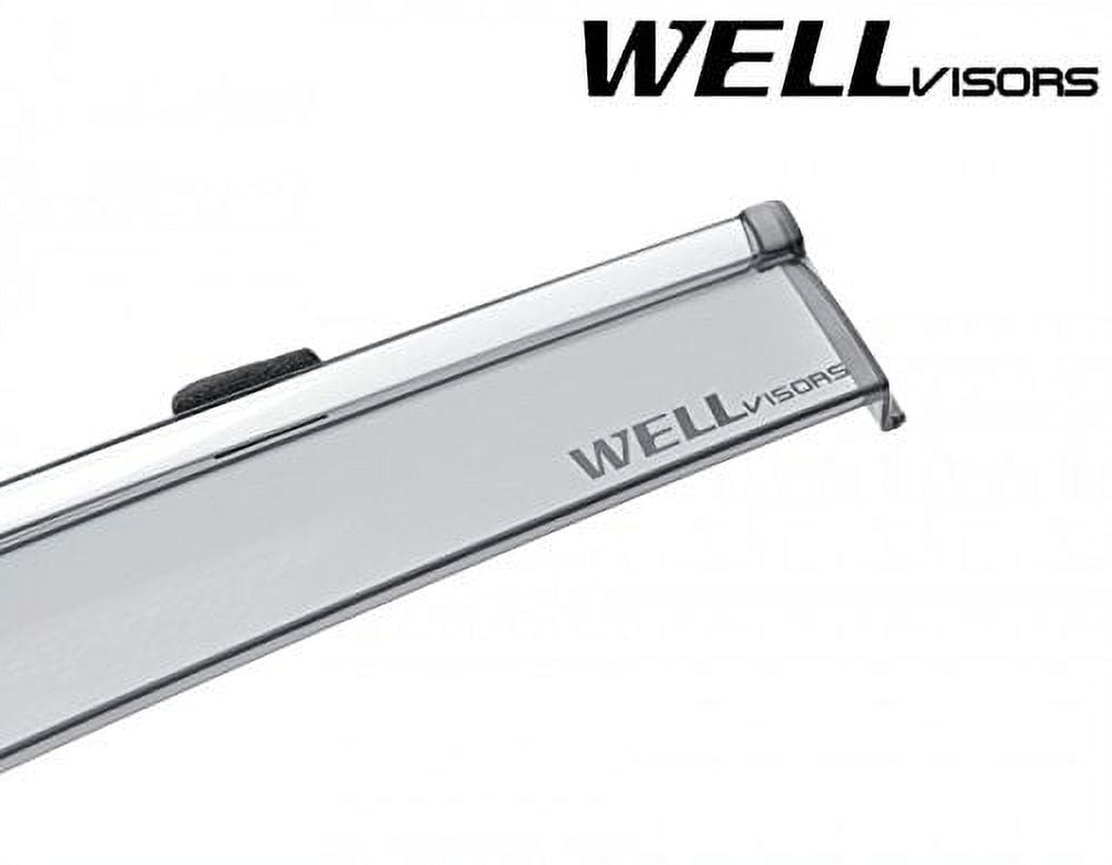 Chrome Trim Side Window Visors Deflectors for Volkswagen Atlas Z77492