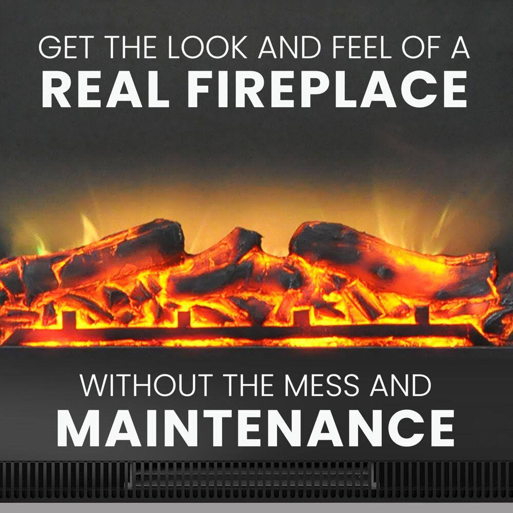 47 in. Electric Fireplace with Entertainment Stand in Cherry L5317