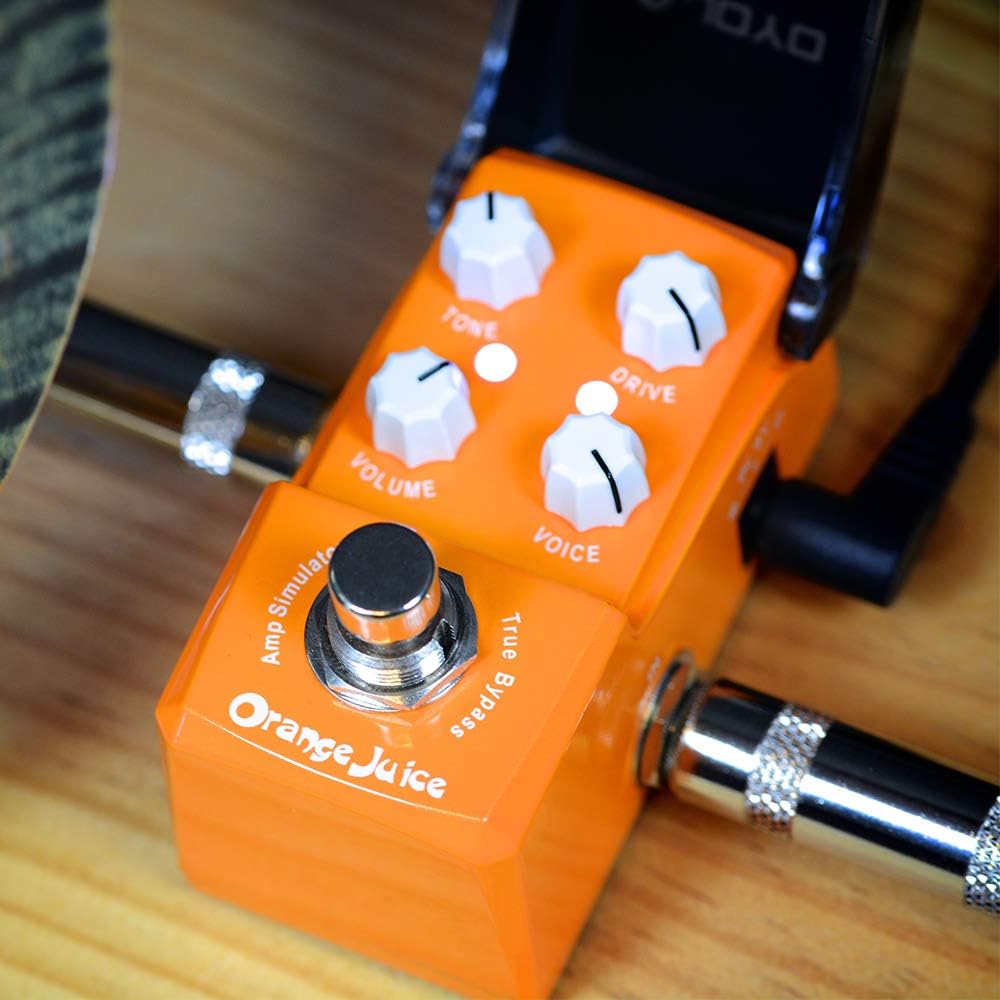 Orange Juice Guitar Amp Simulator Effects Mini Pedal, Pack of 2 W959269