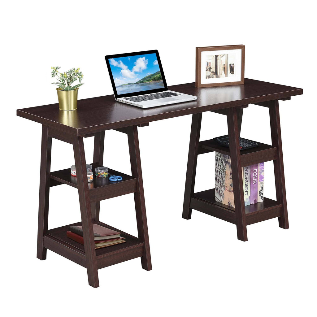 Pink Double Trestle Desk K9871