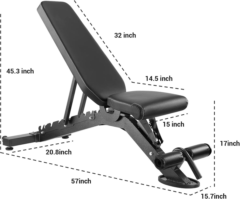 Adjustable Weight Bench with Leg Extension O7691