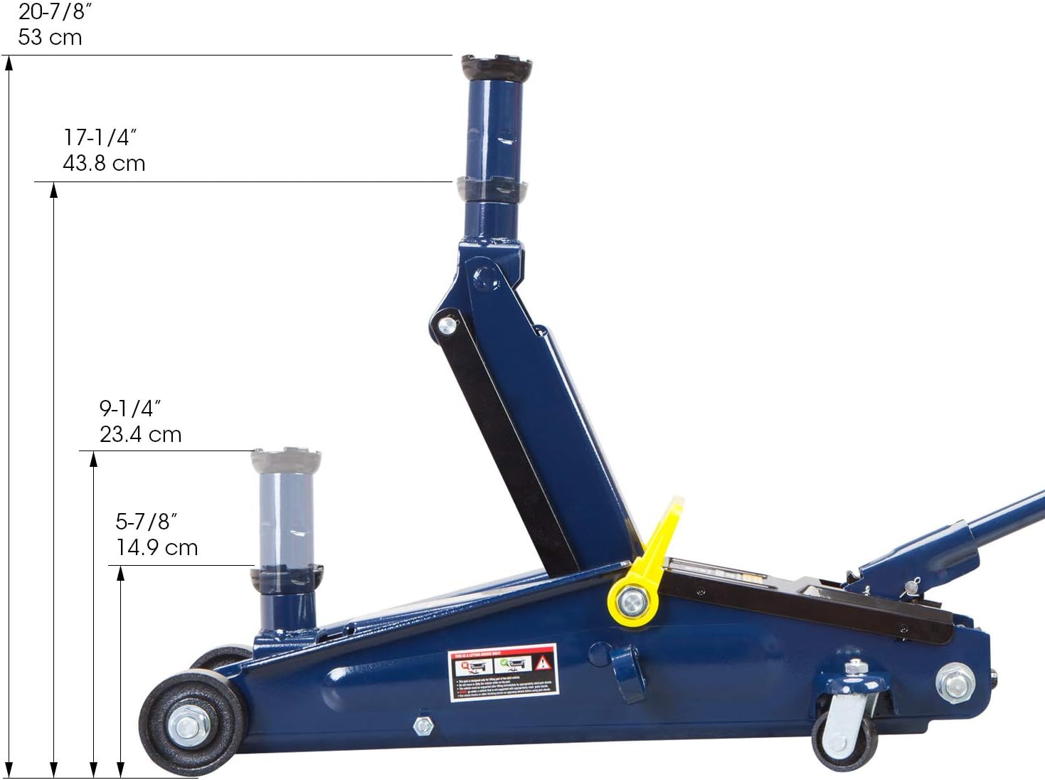 3 Ton Hydraulic Trolley Floor Jack with Extra Saddle D390