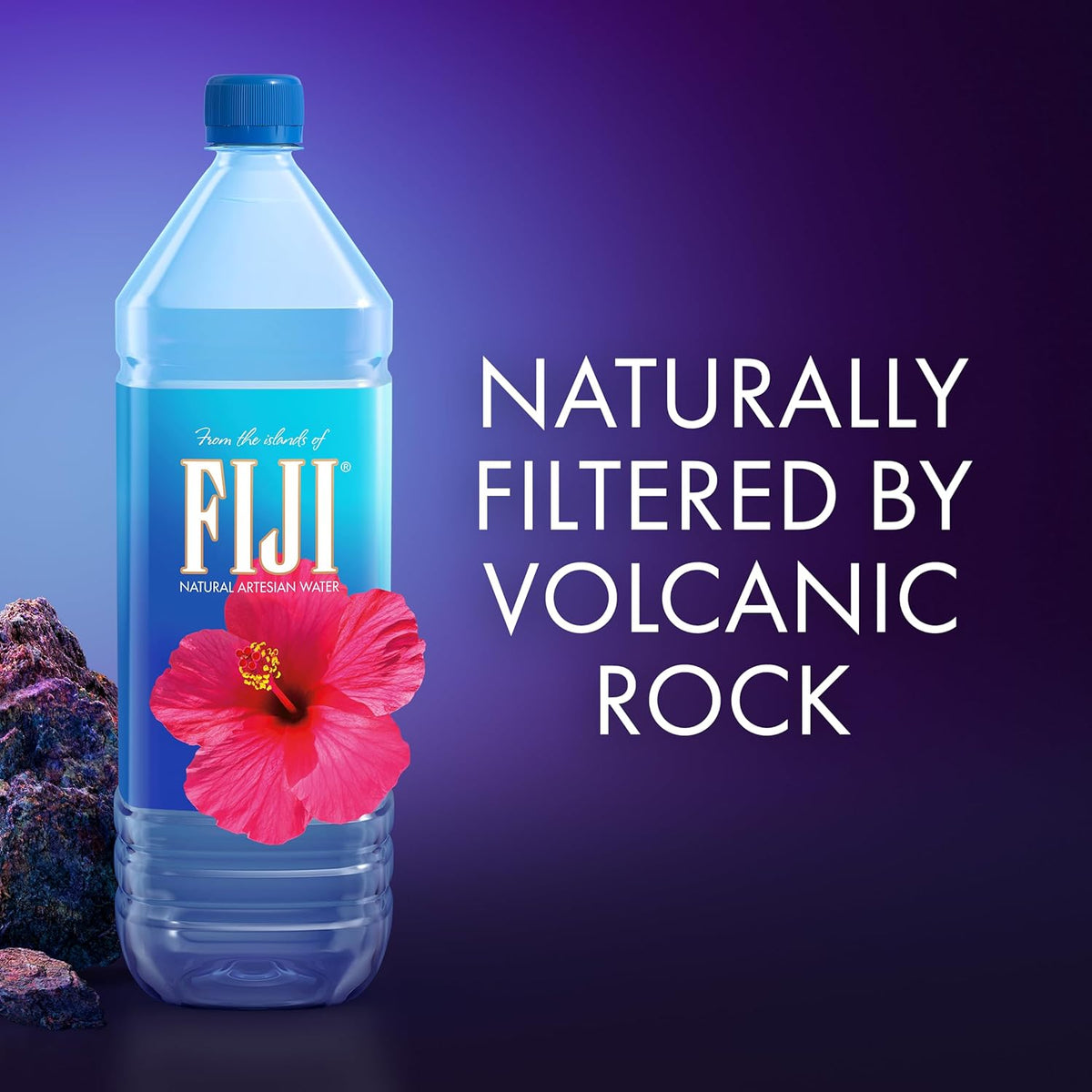 Natural Artesian Bottled Water 1.5 Liters / 50.7 Fl Ounce (Pack of 12) E1892
