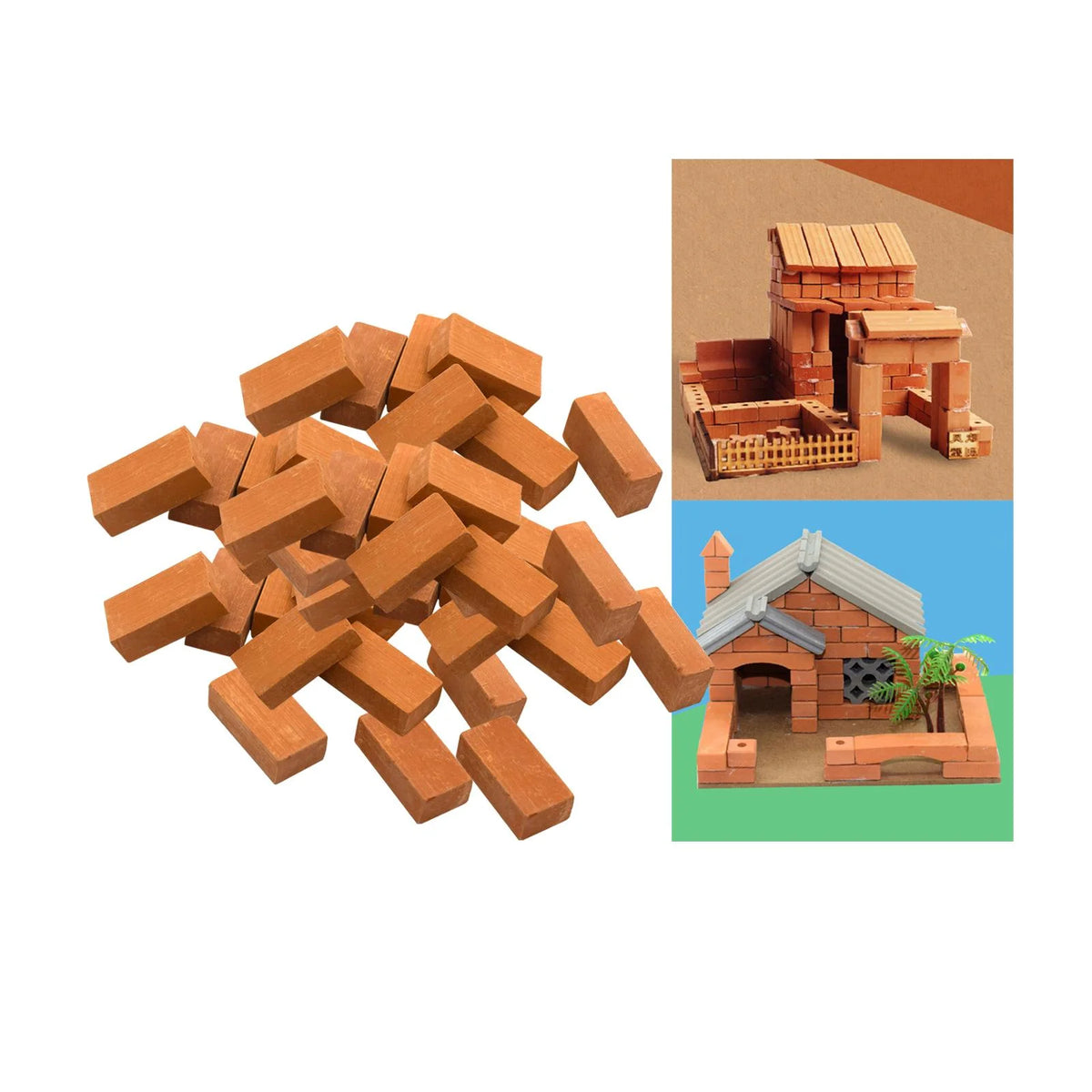 50pcs red bricks Tabletop Games J64397