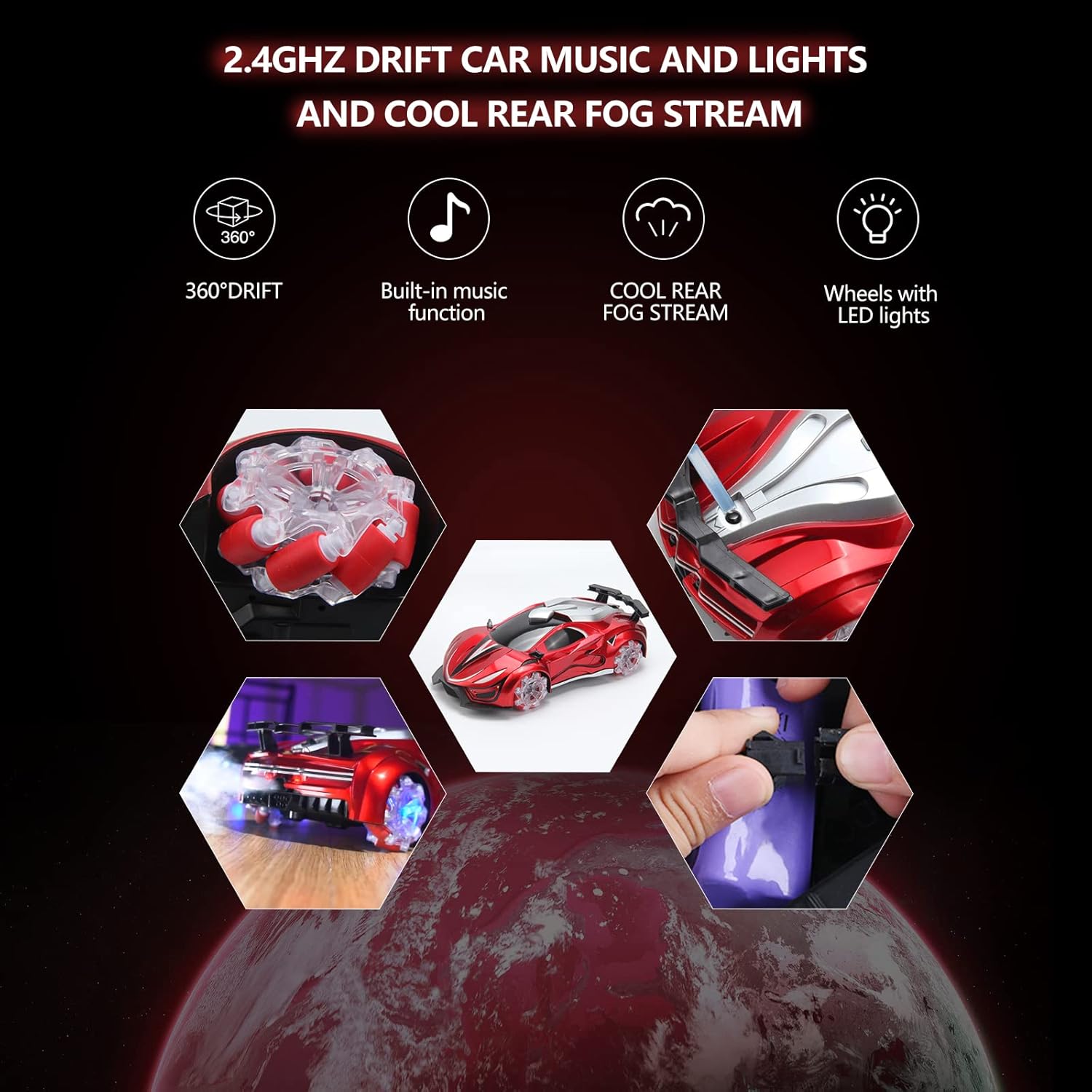 1:12 4WD RC Car with LED Light V355