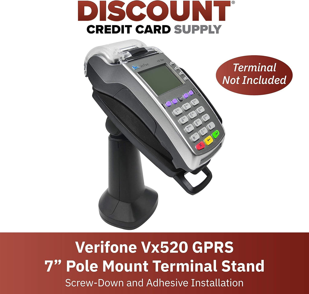 Black Pack of 2 Pole Mount Terminal Stand Q14173