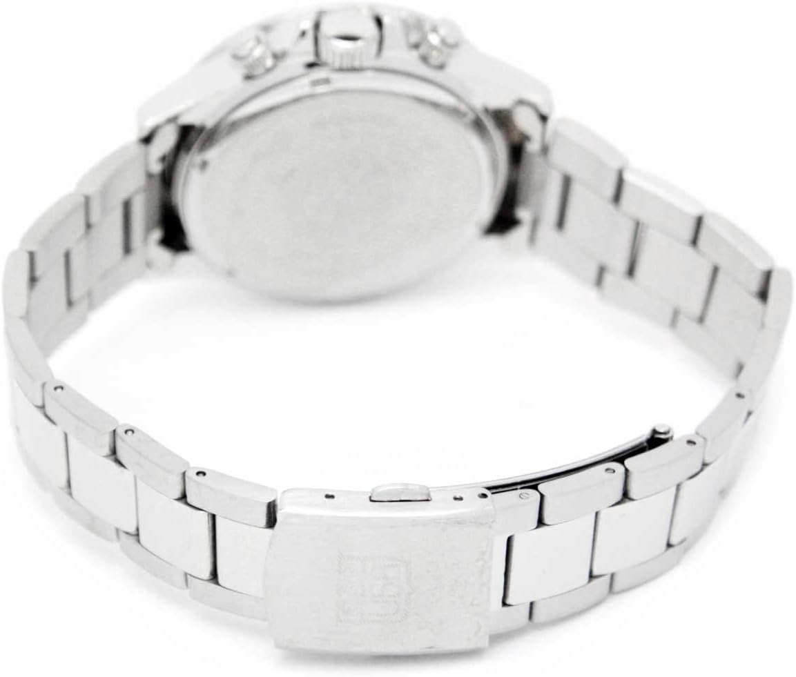 Silver Dial Color Black Men's Watch Q485