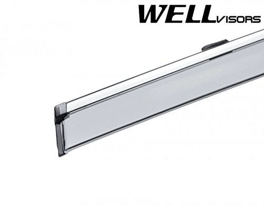 Chrome Trim Side Window Visors Deflectors for Volkswagen Atlas Z77492
