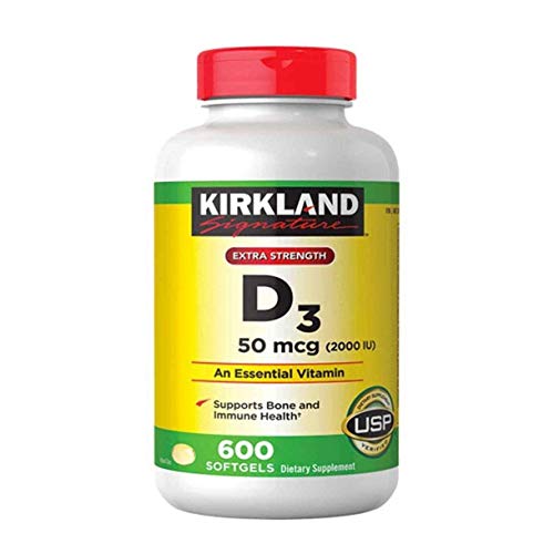 Extra Strength D3 50 mcg, 600 Softgels Q765326