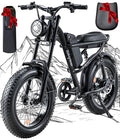 1500W Electric Bike with Full Suspension, 20" Fat Tire, 31.2AH Battery H5515