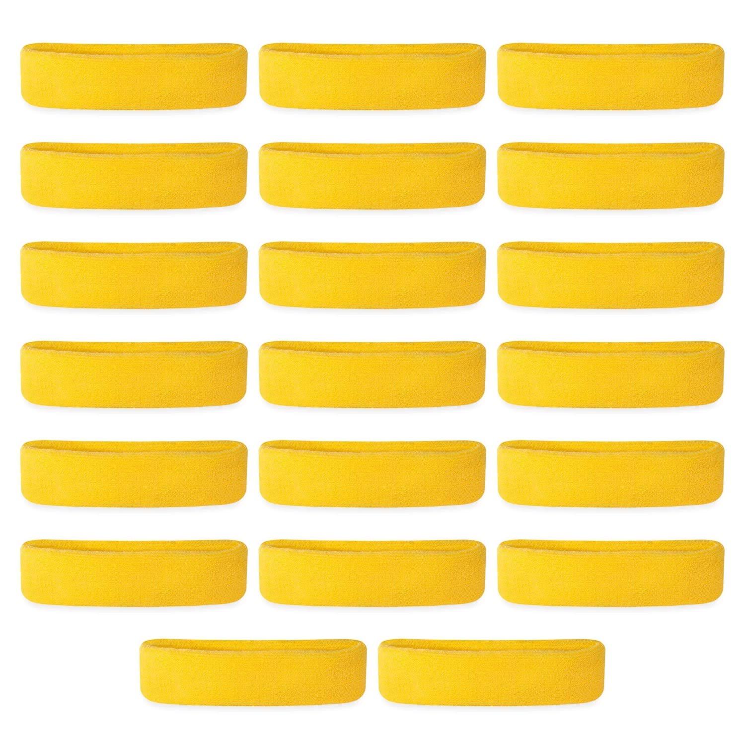 Neon Yellow Headbands (20 Pack) E27101