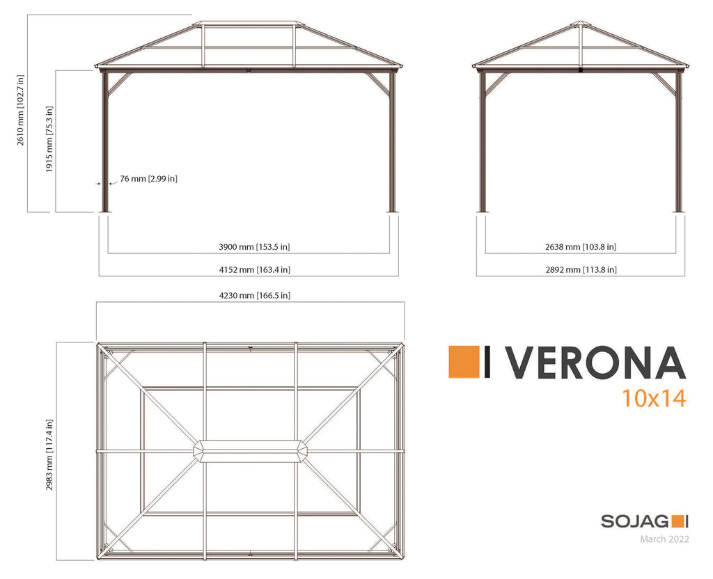 10 x 14 ft Gazebo K919