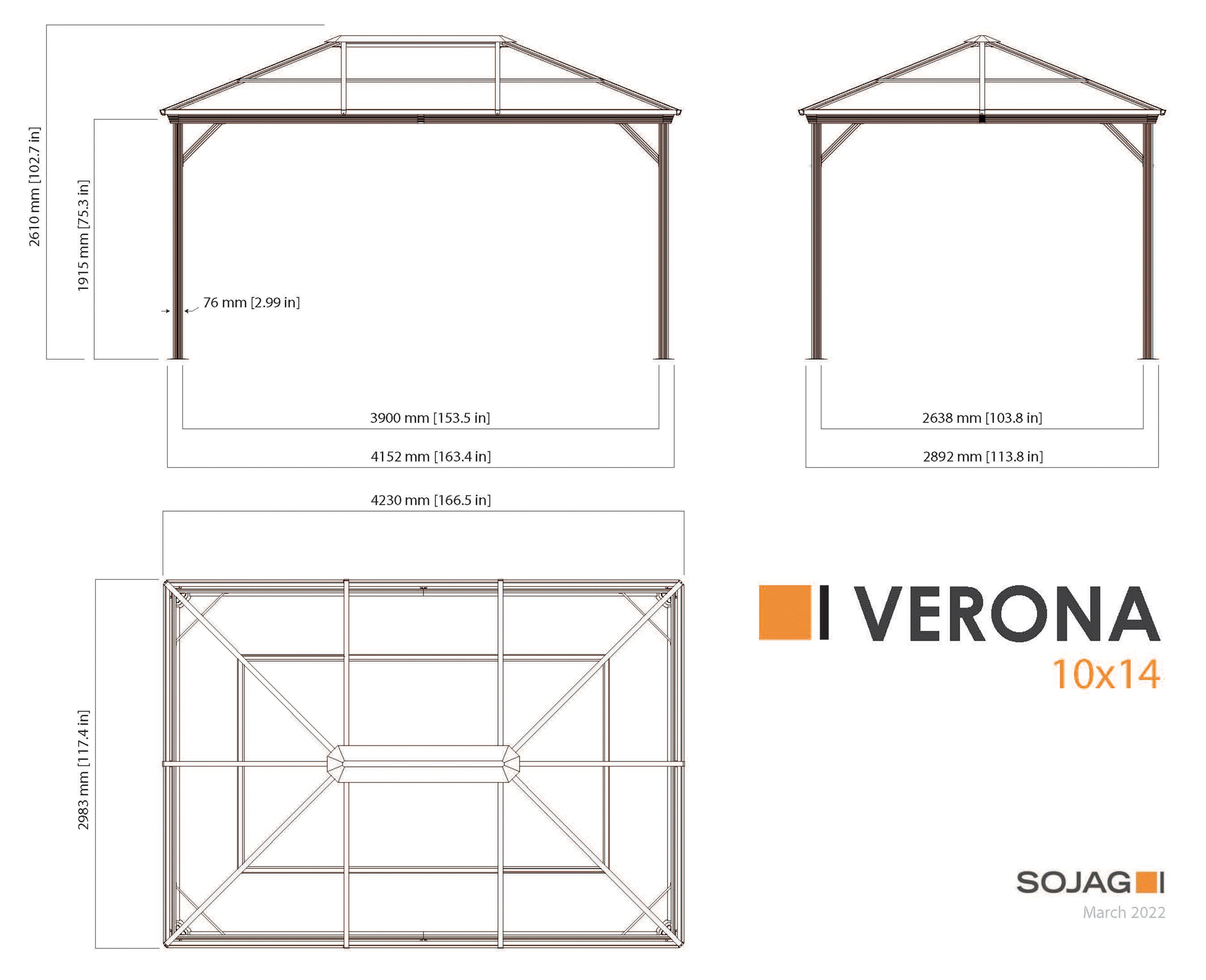 10 x 14 ft Gazebo K919